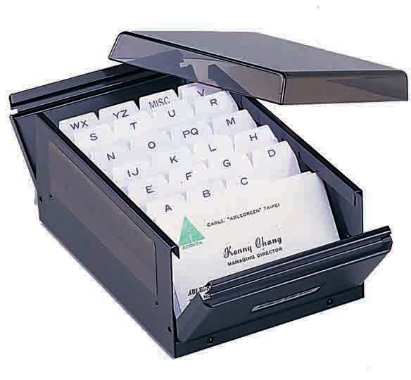 Business Card File & Rotary Business Card Holder
