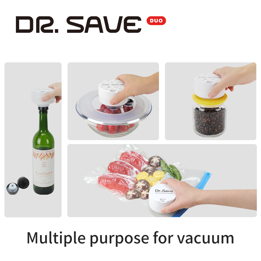 the feature of DR. SAVE DUO Vacuum Pump / Air Pump