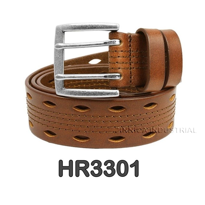 Genuine Leather Punched High Quality Dress Leather Belts Many Colors