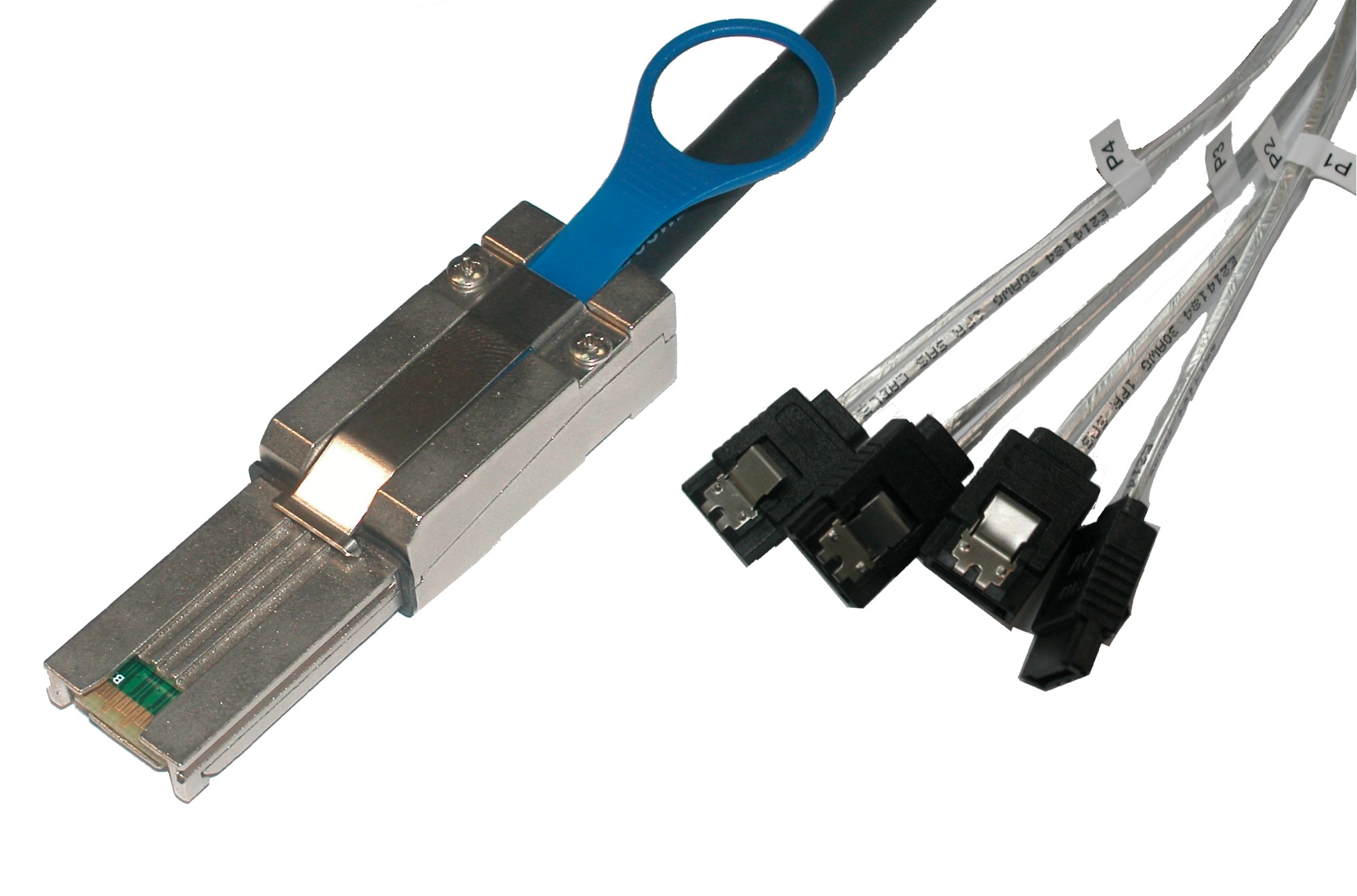 Mini SAS External SFF8088 to 4 x SATA 7 Pin Cable IN SHAPE CO., LTD.
