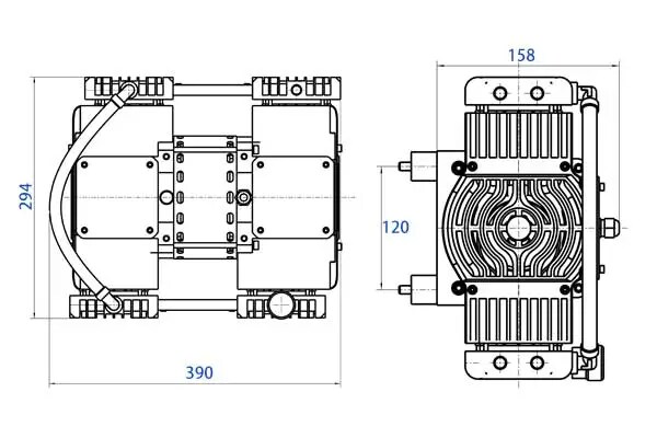 UN-140VQ 尺寸圖 Dimensional drawings