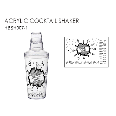 ACRYLIC COCKTAIL SHAKER HBSH007-1