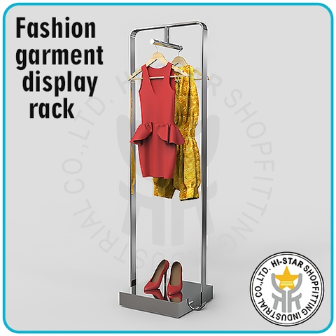 Metal Clothes Display Rack Modern Hanging Scratch Proof Shop