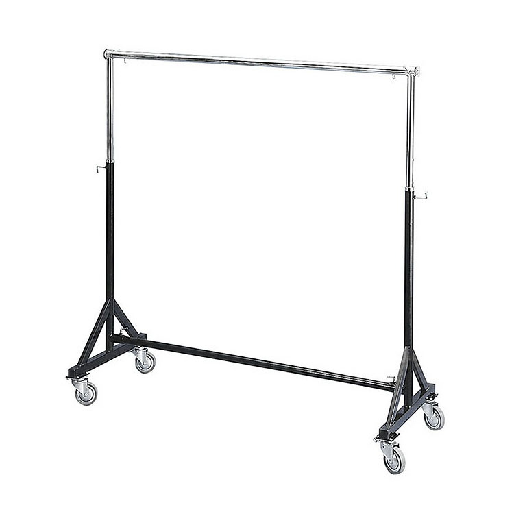Metal gold clothing display rack with wheel for store | HI-STAR ...
