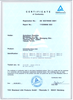 Chuck - CE certifications by TUV Rheinland actual test