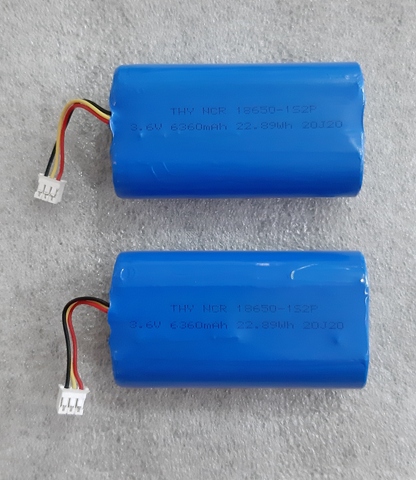 Li-Ion Battery NCR18650-1S2P-3.6V_6360mAh