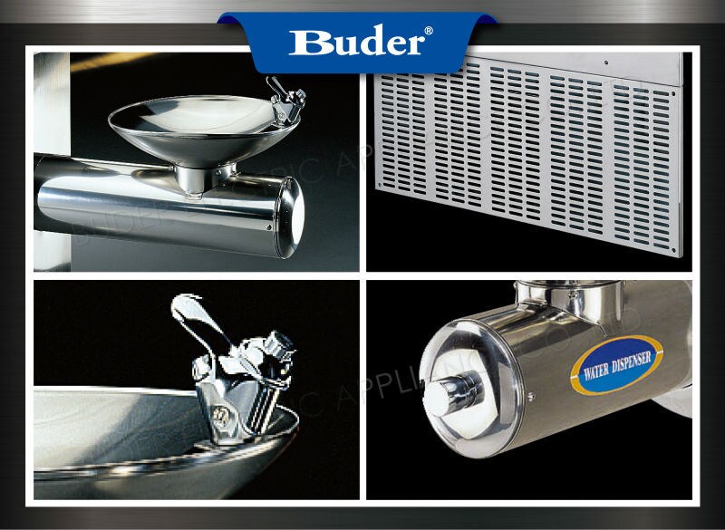 commercial facility wall mounted drinking water fountain with bubbler