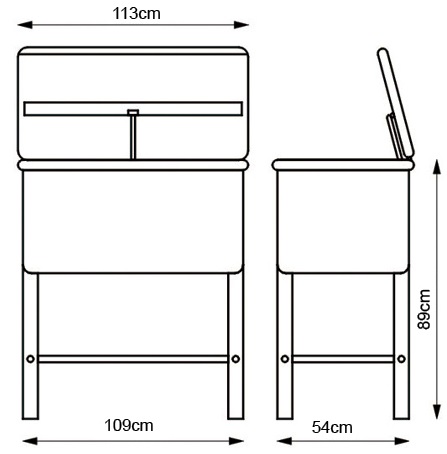 40 Gallon Automotive Parts Washer Cleaner Electric Solvent Pump Shelf Tank