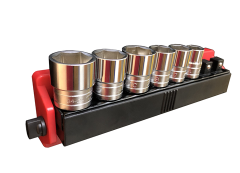 Adjustable Magnetic Socket Organizers -1/4 in(10pcs), 3/8 in (10pcs), 1/2 in(8pcs) Socket Holder