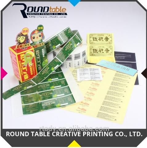 Prormotional Custom Printing Label Sticker Self Adhesive Paper in Packaging Label