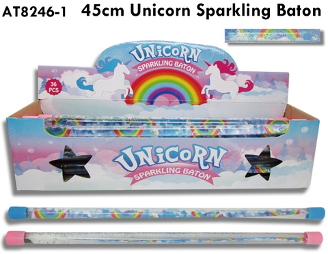 45CM UNICORN SPARKLING BATON (PVC)