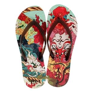 Flip-flops (Sandals/Slippers/Beach shoes with Chinese-style aesthetics design)