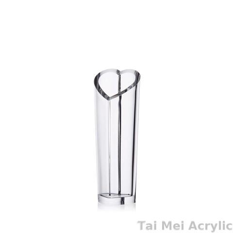 Acrylic Large Heart Vase, pen holder, fountain pen holder, desk accessories, stationary, office supplies