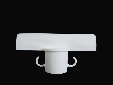 White Plastic Stanchion Sign Holder