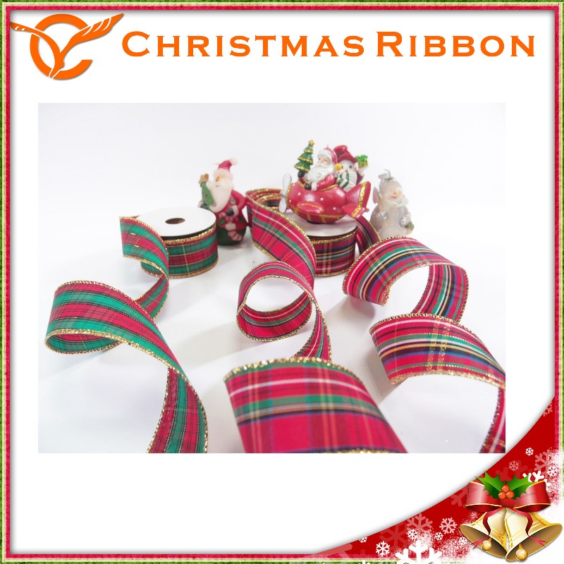 Wired Ribbon Xmas Ribbon For Christmas Hanging Balls