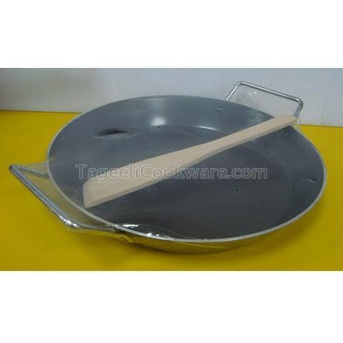 Flat Bottom Paella Pan Crepe Pan Non Stick Aluminum Alloy