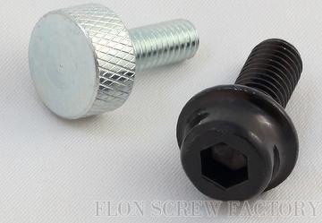 special screw with knurled head customised flange head fastener