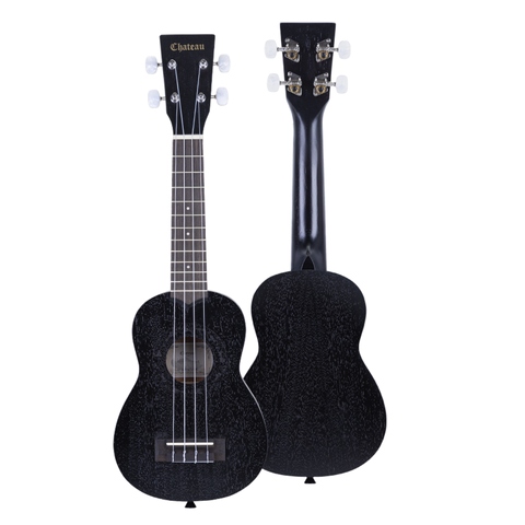 Chateau Ukulele - Satin Mahogany Black Ukulele MAS04BK