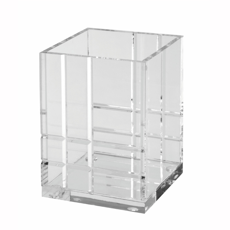 Acrylic Pen Stand Modern Clear Plastic