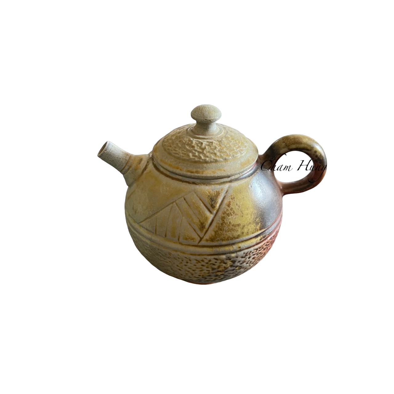 No 2 Wood fired Handmade Pottery Teapot By Taiwan Master Chen Chien no 2 wood fired handmade pottery teapot by taiwan master chen chien