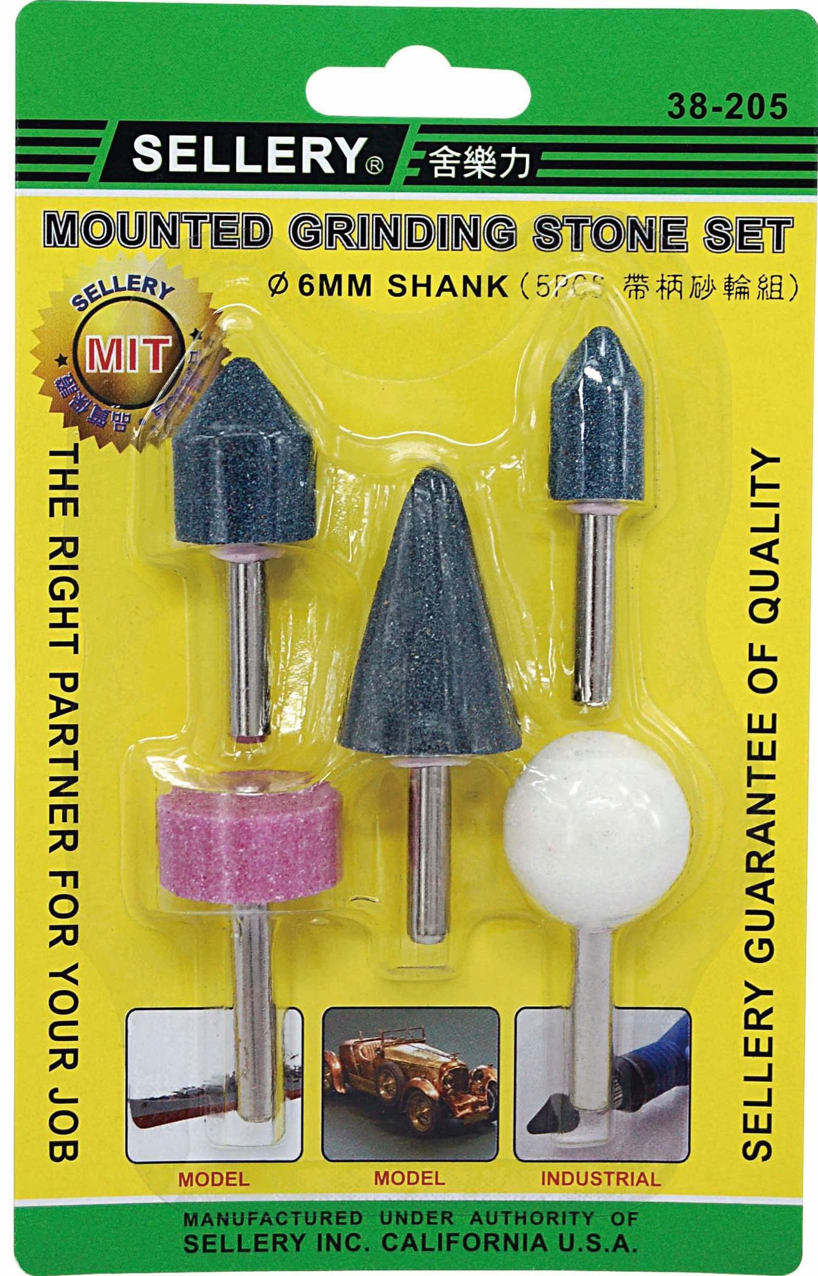 5PC Mounted Grinding Stone Set