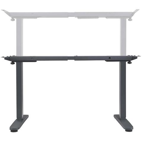 Height adjustable table square three-stage gray leg electric dual motor MIT memory button ergonomic lifting desk