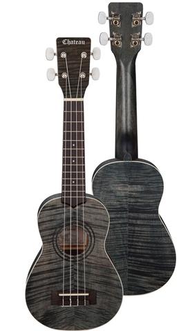 Chateau Ukulele - Open Pore Exotic Mahogany Warm Gray EMS01/EMC01/EMT01