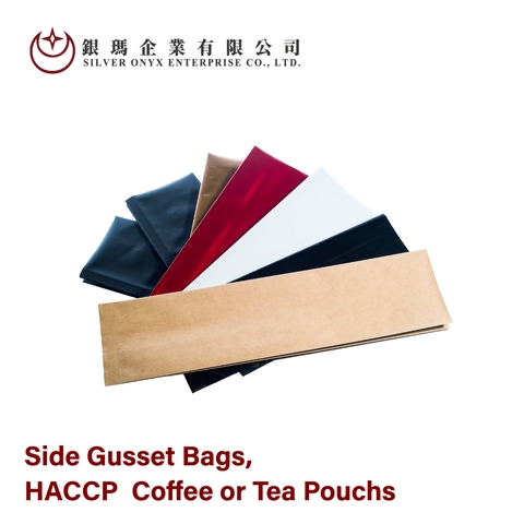 Manufacturer of Side Gusset Bags, HACCP Certification Coffee or Tea Pouchs