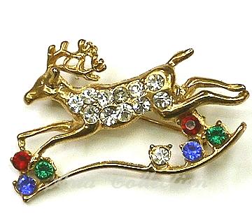 Moose brooch