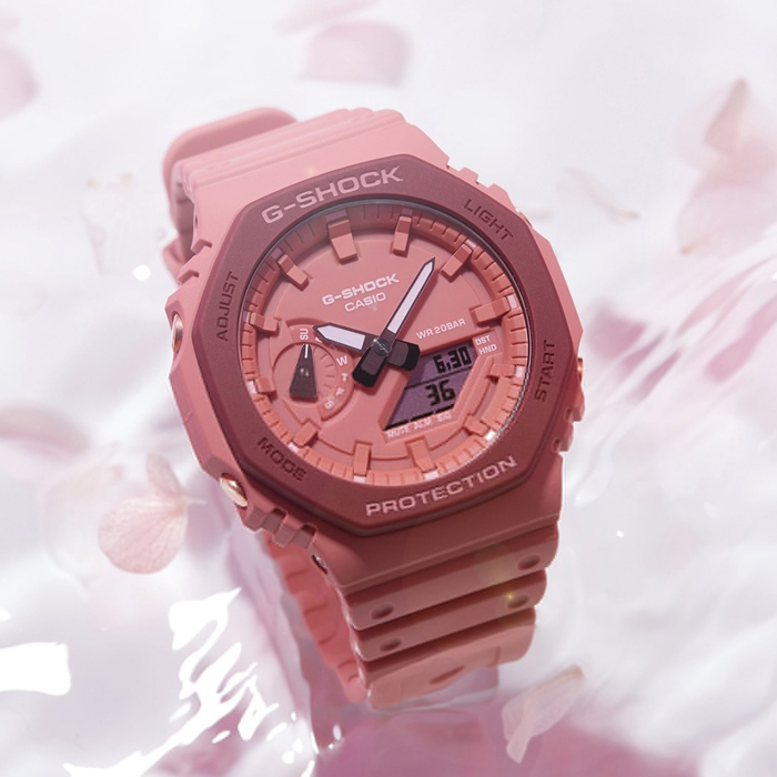 5cgo Casio G Shock Ga 2110sl 4a4 Pink Flower Season Peach Blossom Land Women S Watch Taiwantrade