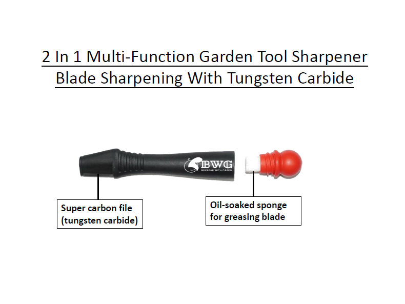 2 In 1 MultiFunction Garden Tool Sharpener Blade Sharpening With