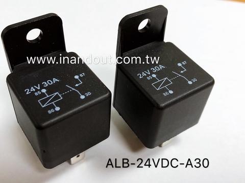 Automotive Relay 24VDC 30A 4 pins 1 Form A Plug In Type | Taiwantrade.com