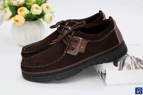 Interchangeable Covers Brown Shoes for Men 