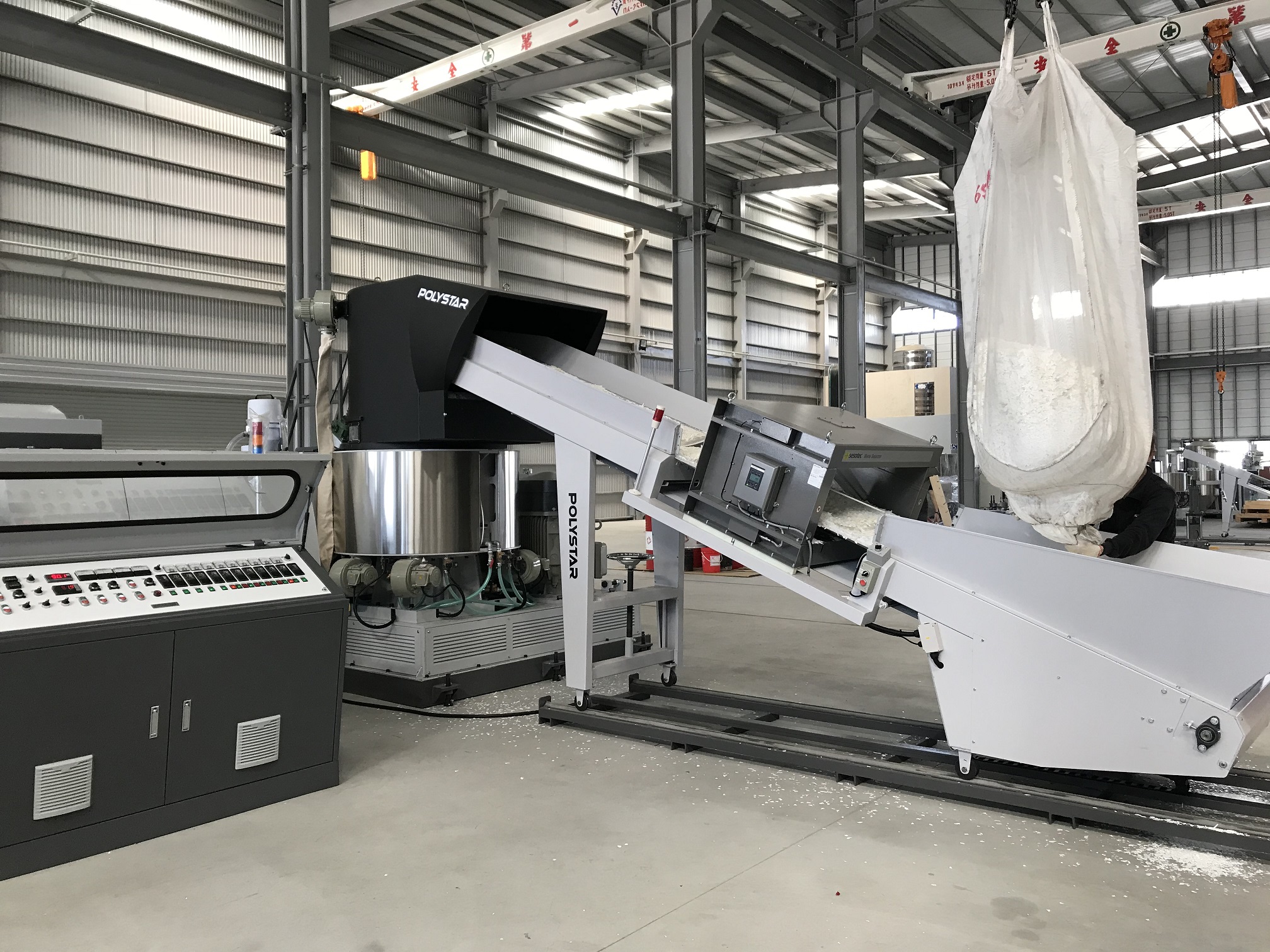 PP rigid regrind recycling machine