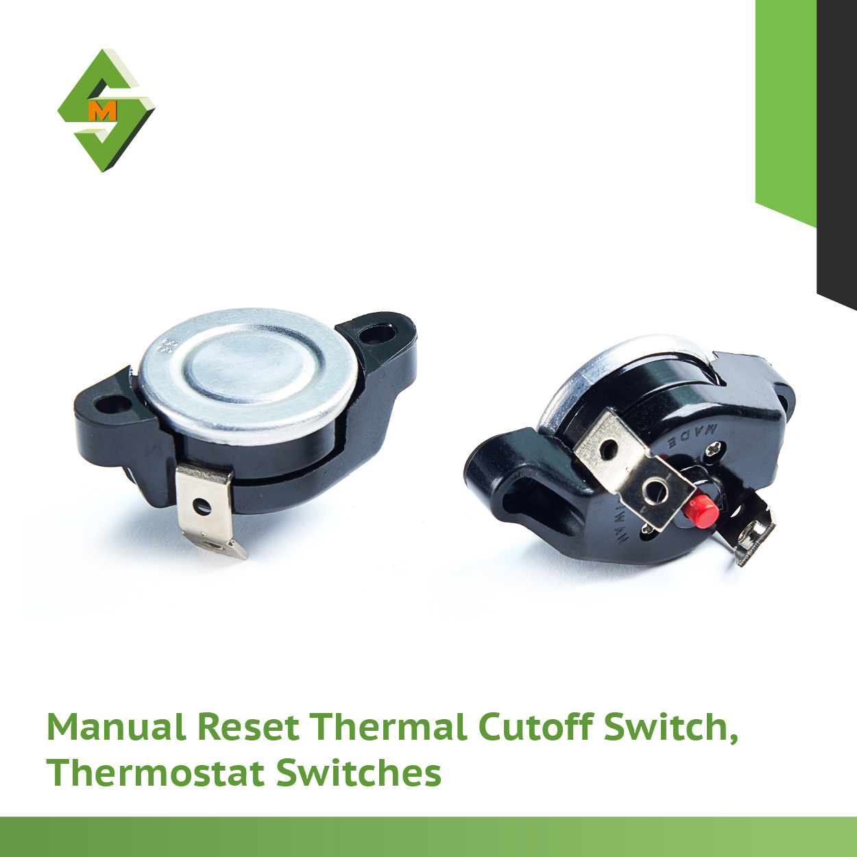 Manual Reset Thermal Cutoff Switch Thermostat Switches, Overload