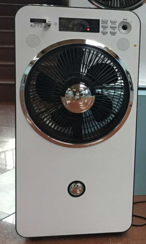 stand fan with water cooler