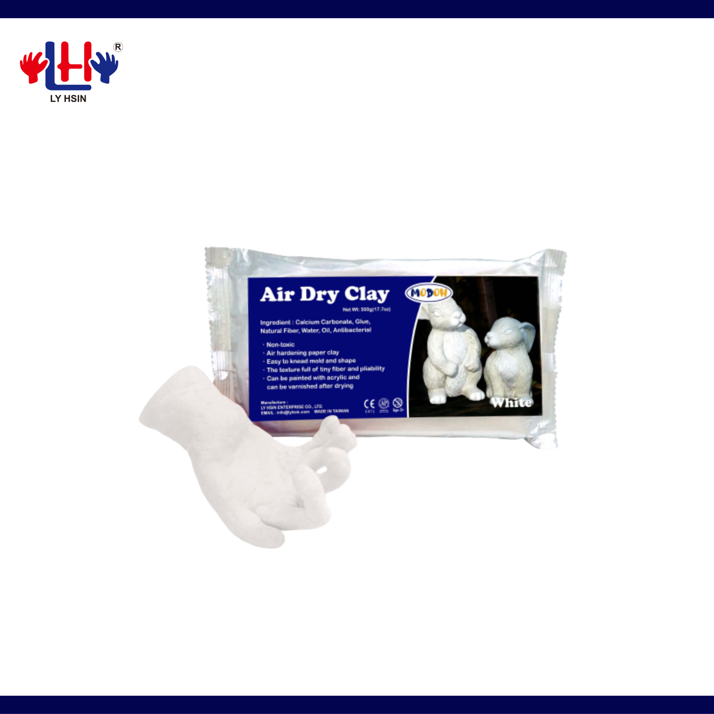 Customized Non Toxic Educational Air Dry Paper Clay