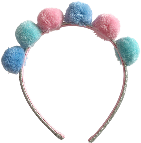 Pastel Color Pompom Aliceband Hair Ornaments Supplier