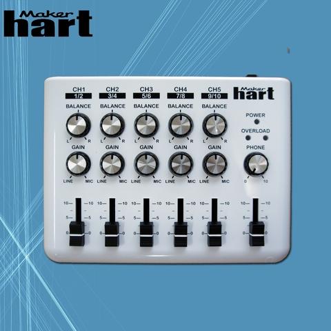 Maker hart 220V-240V mini dj mixer 