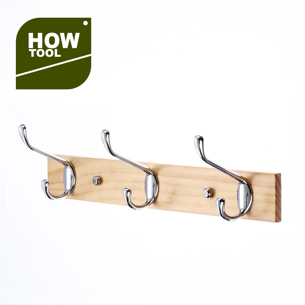 Heavy Duty Wall Mount Wooden Clothes Hanger Hook | Taiwantrade.com