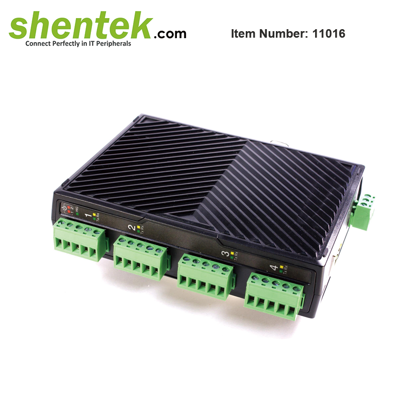 4 port serial rs485 rs422 device server 3KV Isolation