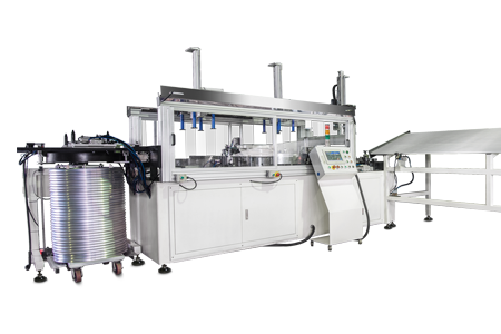 Automatic bicycle rim rounding, cutting and pin-inserting machine ...