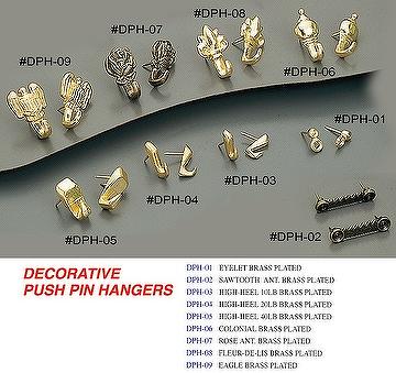 Decorative Push Pin Hangers U Can Do Hardware Corp