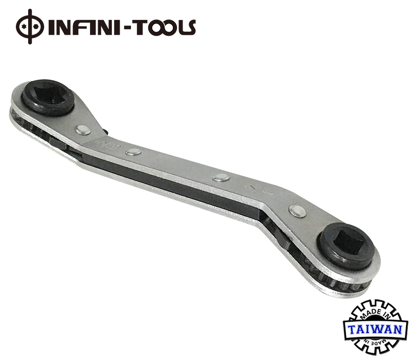 4 Size Refrigeration Valve Ratchet Wrench Steel Air Conditioning Valves