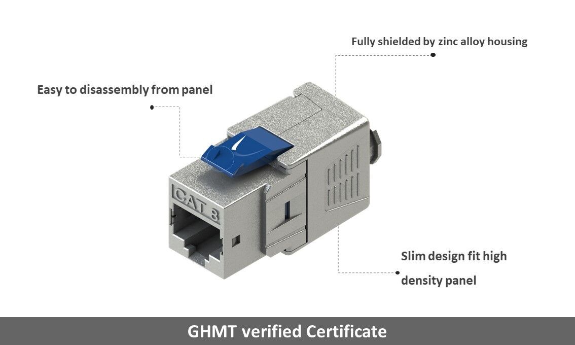 Cat.8 FTP 180 grados herramienta sin conector modular