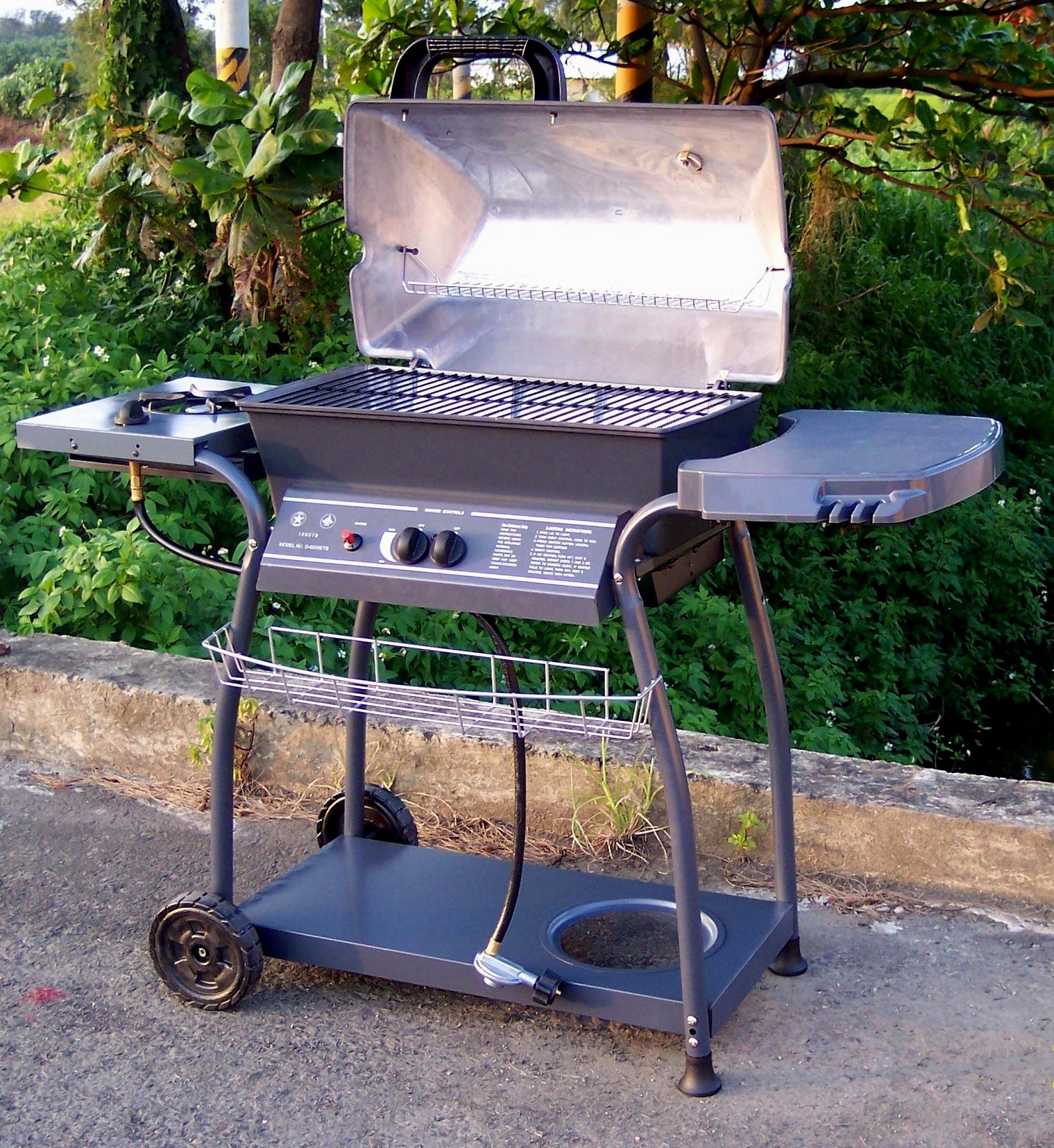Jumbo size Aluminum 2burner Gas BBQ Grill