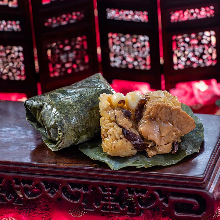 Veggie Steamed Glutinous Rice Wrapped In Lotus Leaf 480g10pcs Taiwantrade 0884