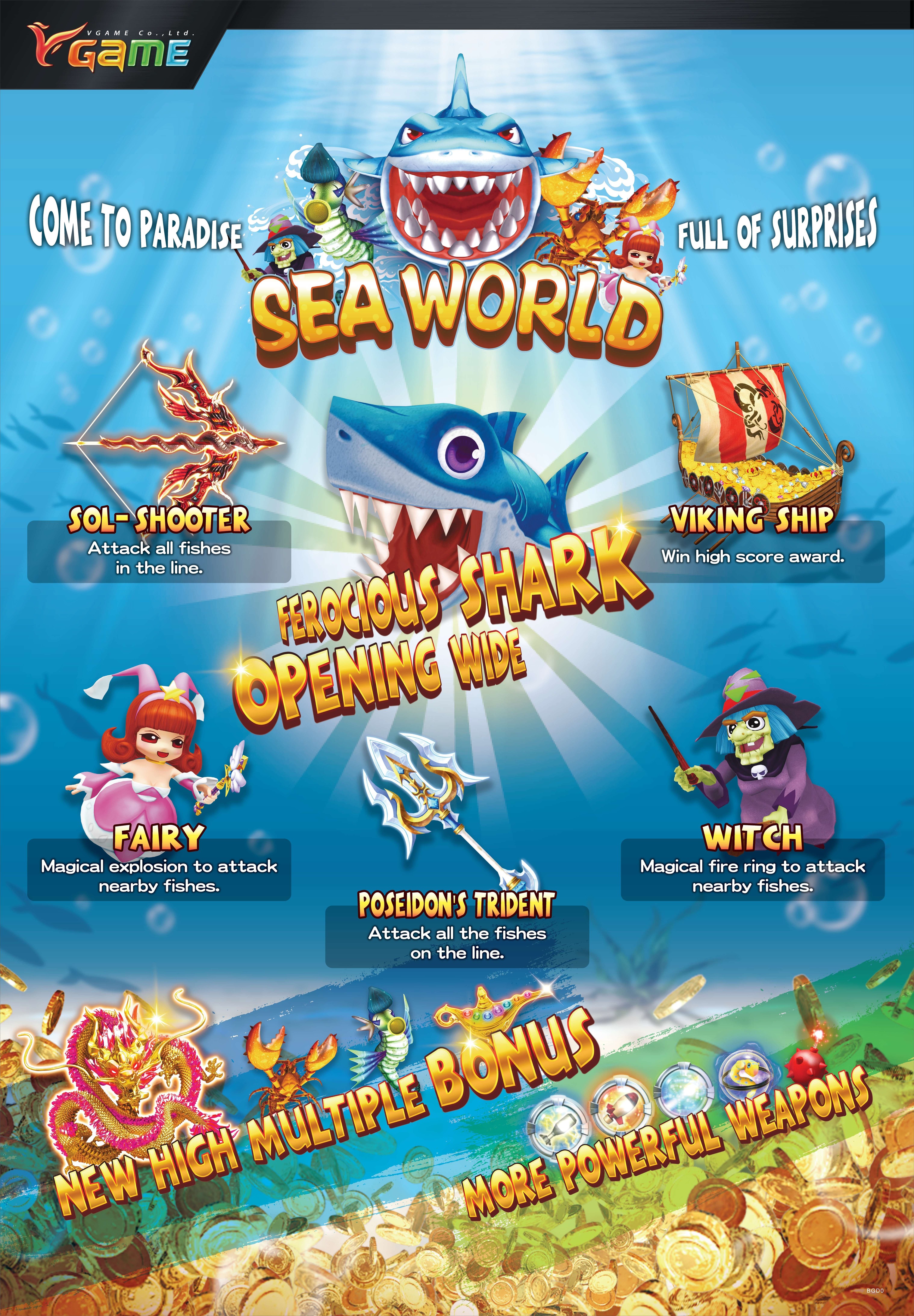 VGAME Sea World Fish Game Board Software | Taiwantrade