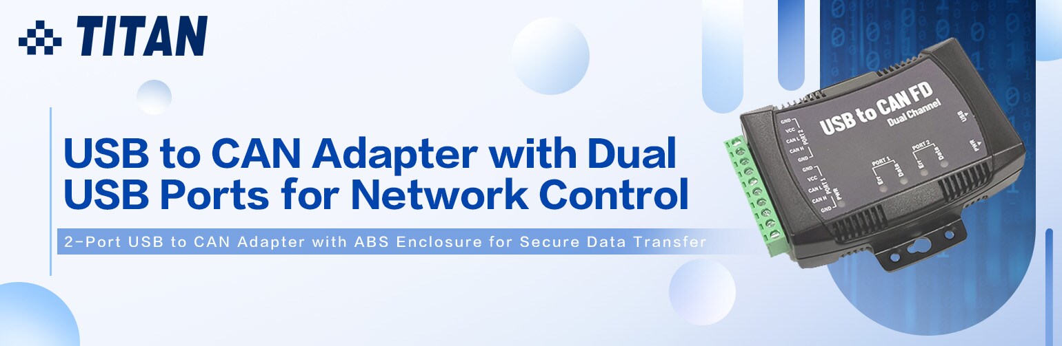 USB to CAN Adapter with Dual USB Ports for Network Control | TITAN ...