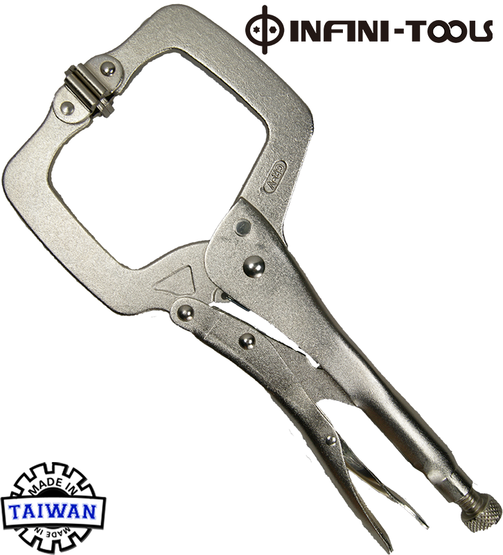 Heavy Duty Locking Cclamp Pliers With Swivel Pads